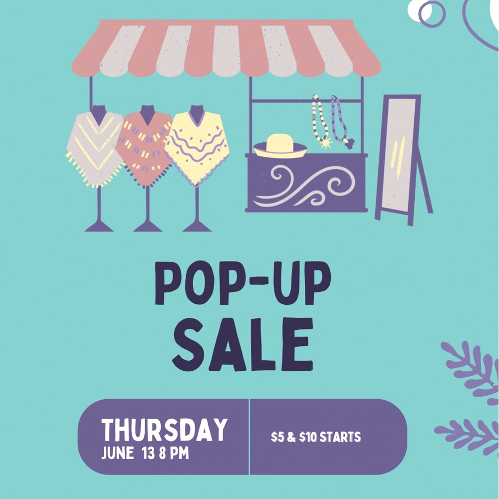 Pop Up Sale!